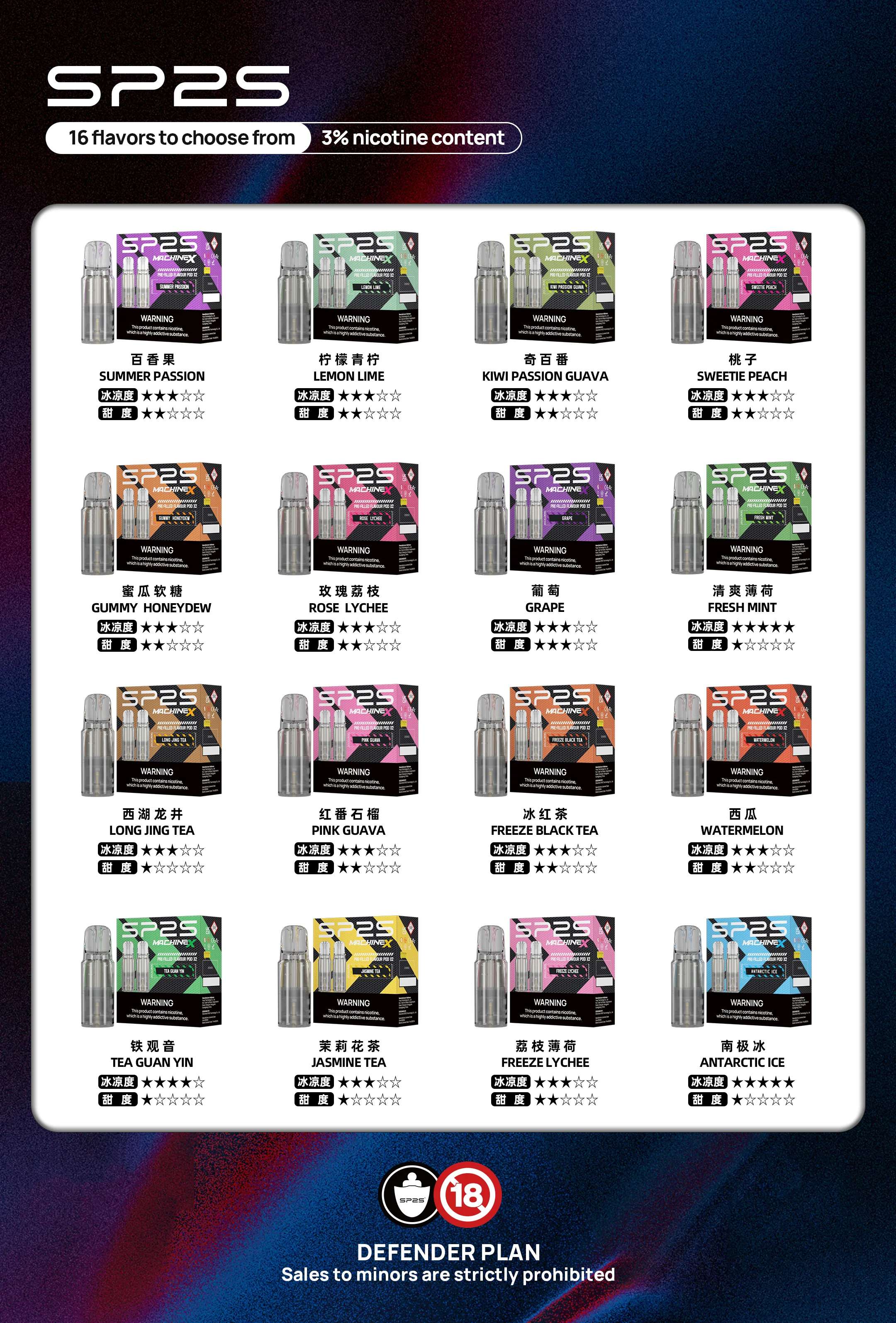 SP2S MAX煙彈｜方塊電子煙專用｜4ml*2顆裝｜多種口味現貨(图1)